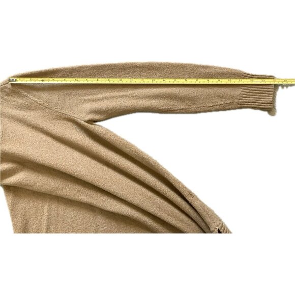 Tahari Women’s Medium Sweater Camel Turtleneck Cowl Neck Soft Cozy Stretchy - Picture 7 of 14